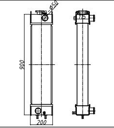 PC70-8 PC70 مشعاع الألومنيوم حفارة 201-03-D1130